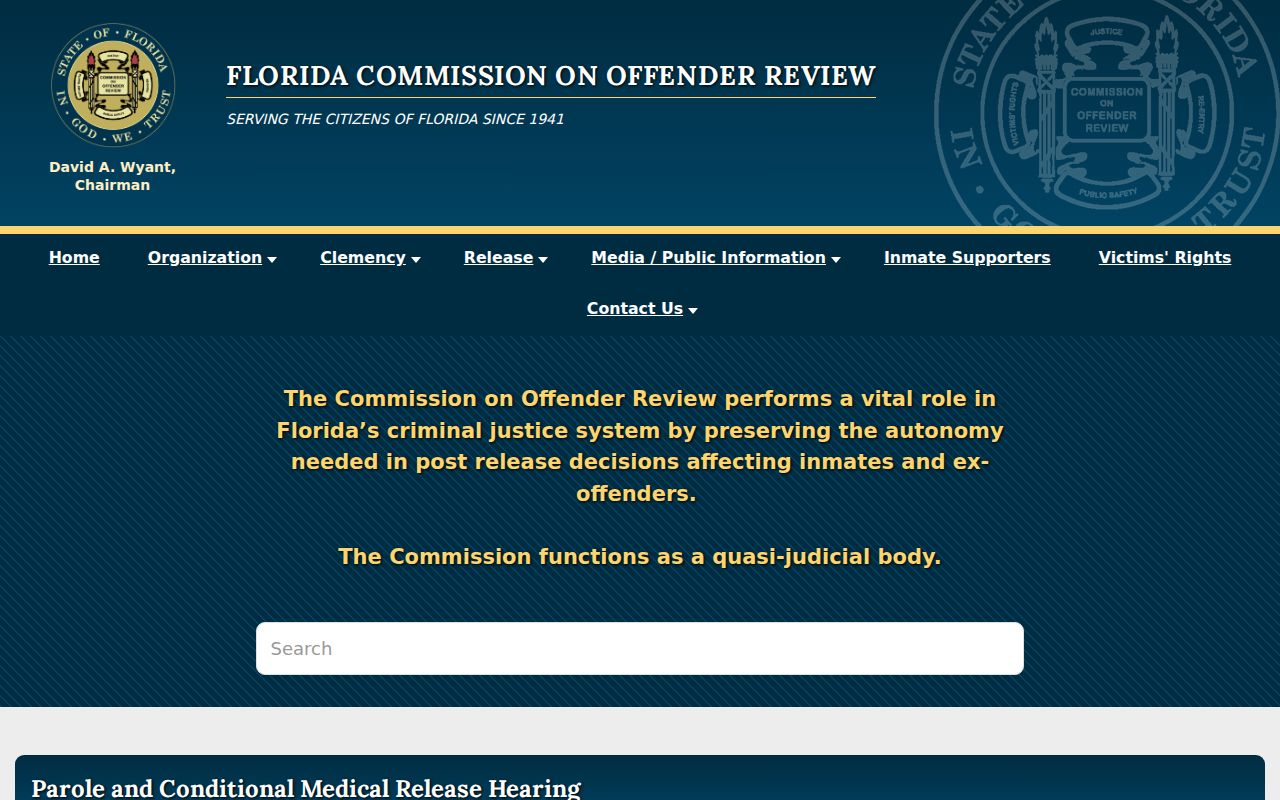 Florida release authority for Polk County criminal supervision records